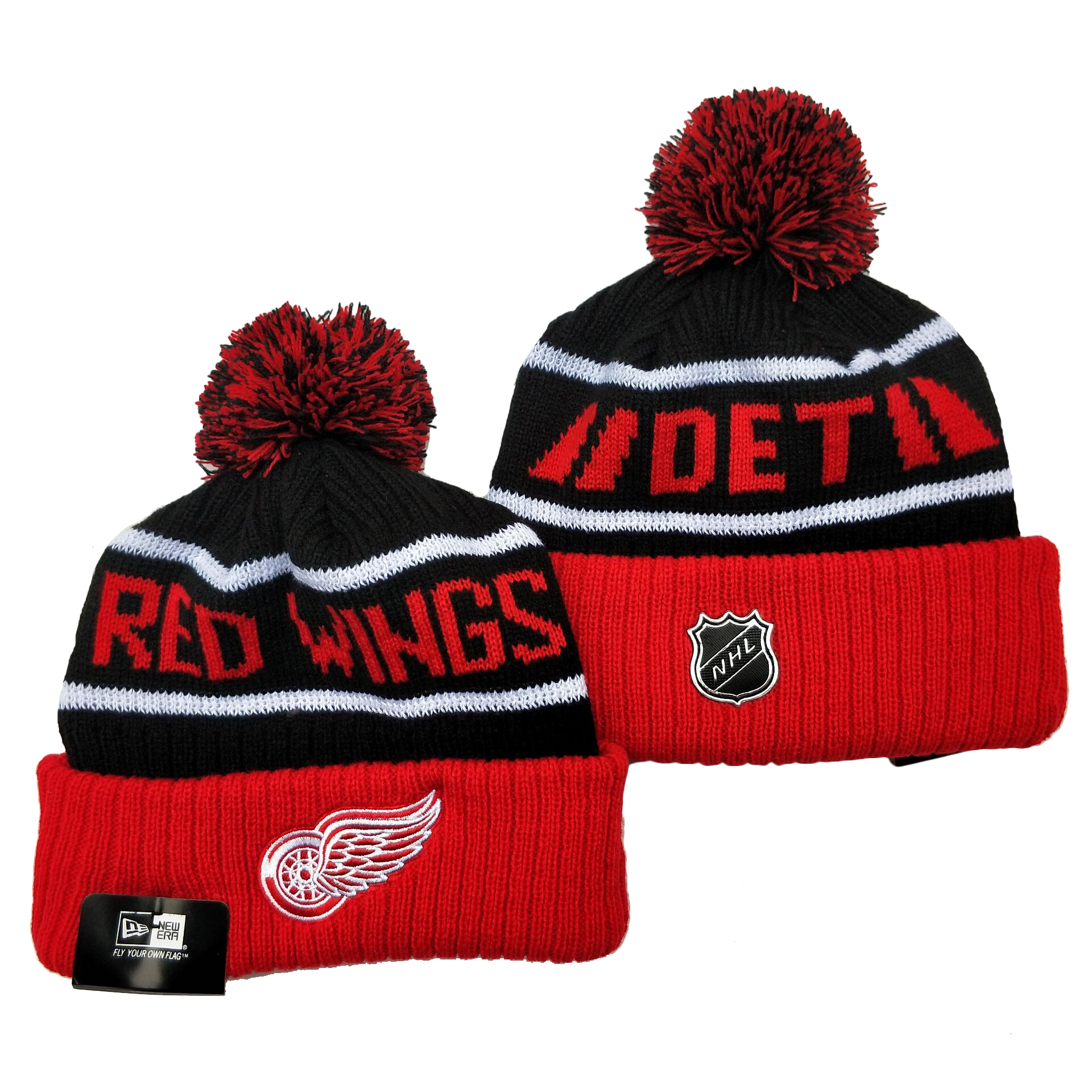 Detroit Red Wings Knit Hats 002